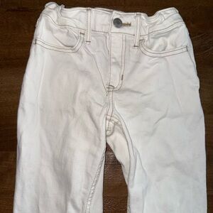 Abercrombie Kids White High Rise Straight Pants